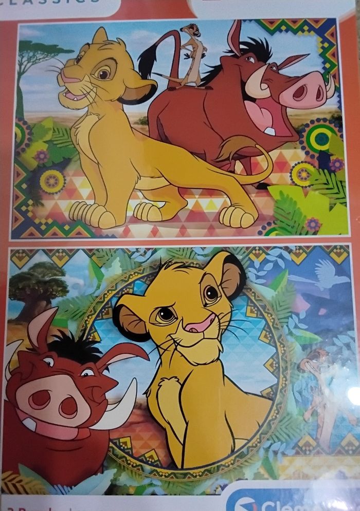 Puzzle 2×60 le roi lion neuf dans son emballage d'origine scellé - photo numéro 2