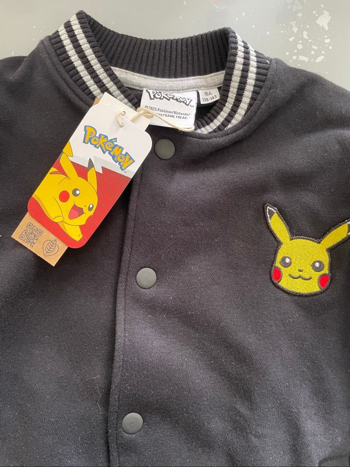 Beau blouson garçon Kiabi T 10 ans Pokémon noir et gris - photo numéro 8