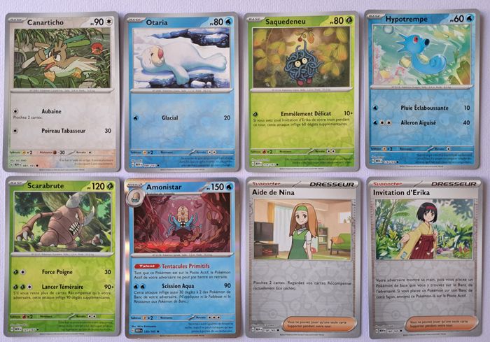 🃏 Lot de 22 cartes Pokémon brillantes holo reverse EV 151 de 2024 - photo numéro 5