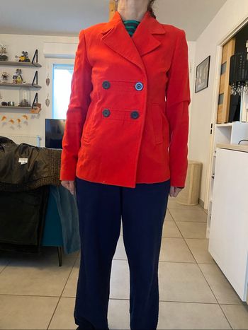 Veste caban rouge Promod