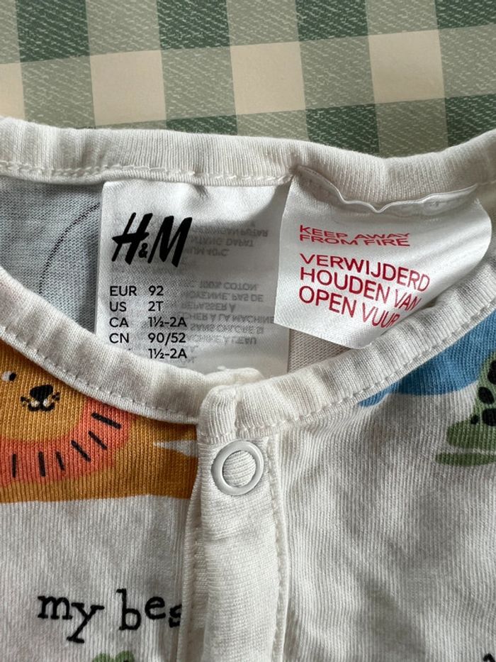 Lot de 3 pyjamas H&M 92cm - photo numéro 4
