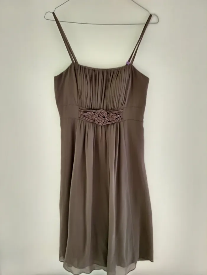 Robe taupe 1,2,3 taille 38