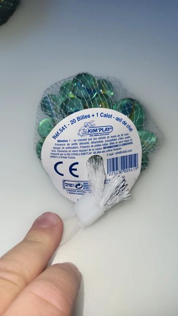 Lot de bille œil de chat