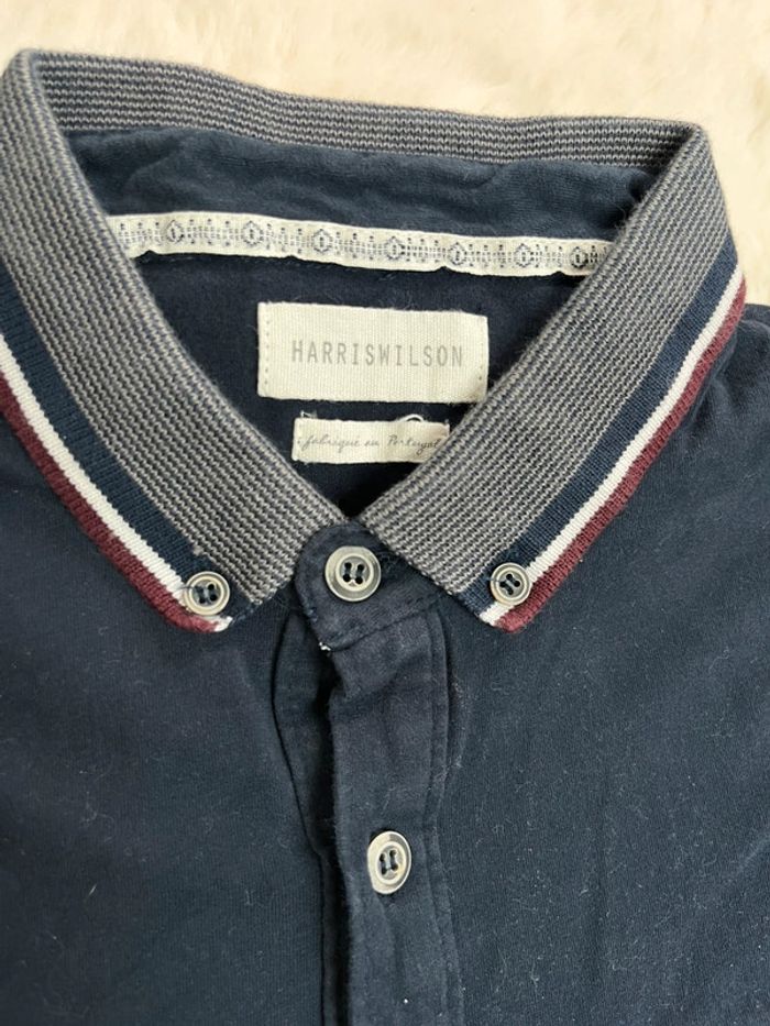 Polo manches longues Marine - photo numéro 3