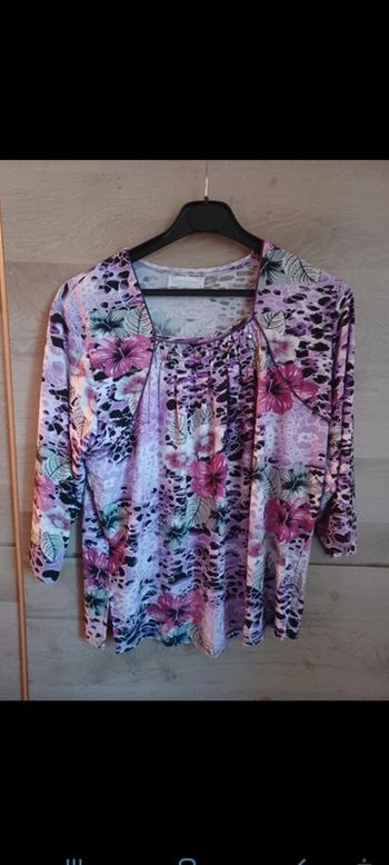 Très belle blouse neuve taille 40 violet rose marque rose fashion