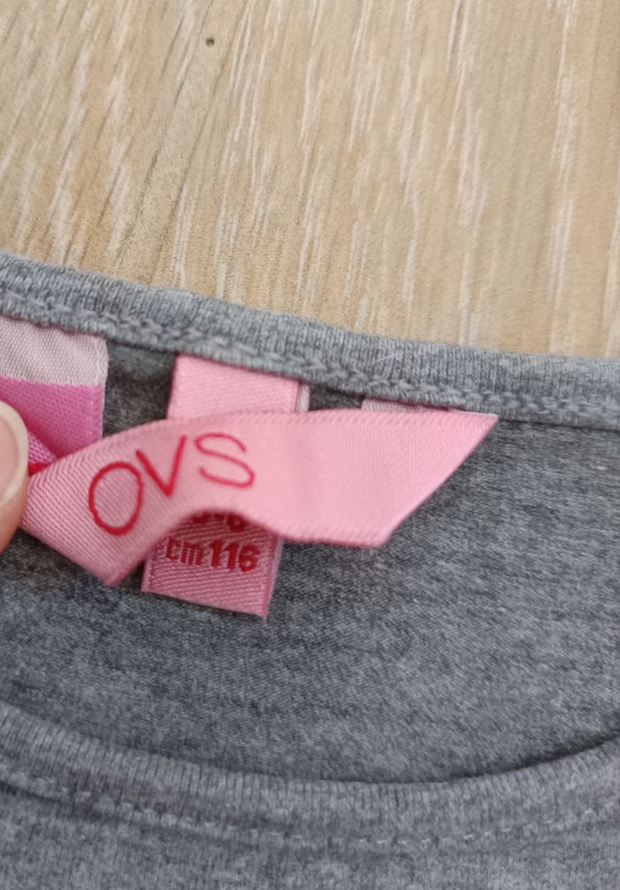 T-shirt à manches longues gris OVS 5 ans - photo numéro 3