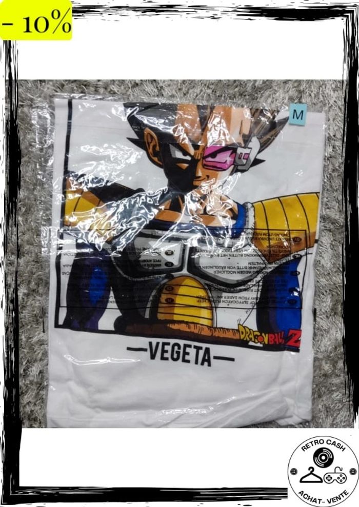 T-shirt Dragon Ball Z Végéta neuf - photo numéro 3