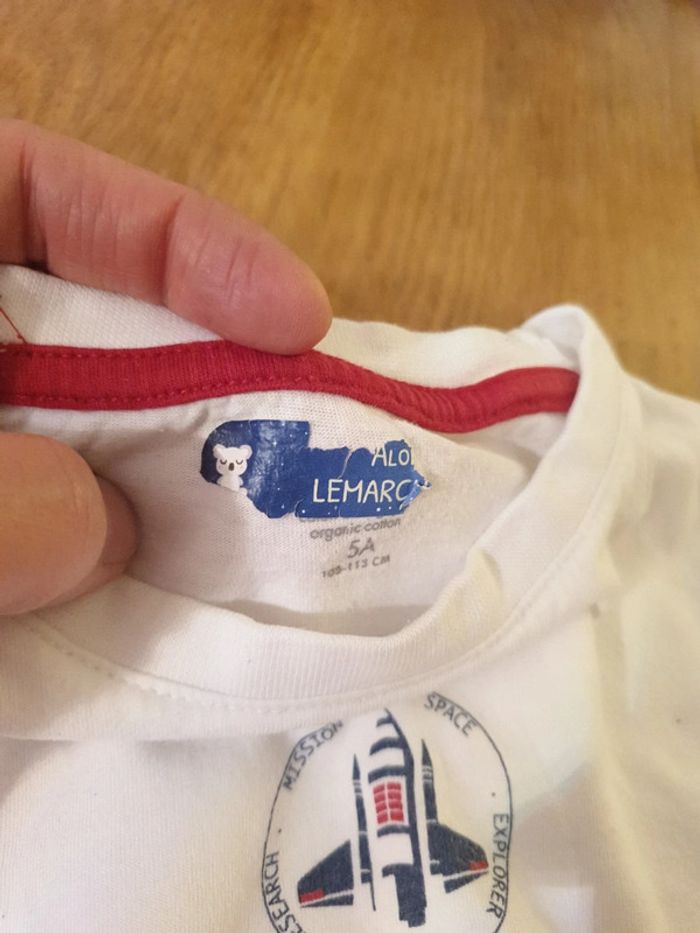 T shirt blanc 5ans - photo numéro 2