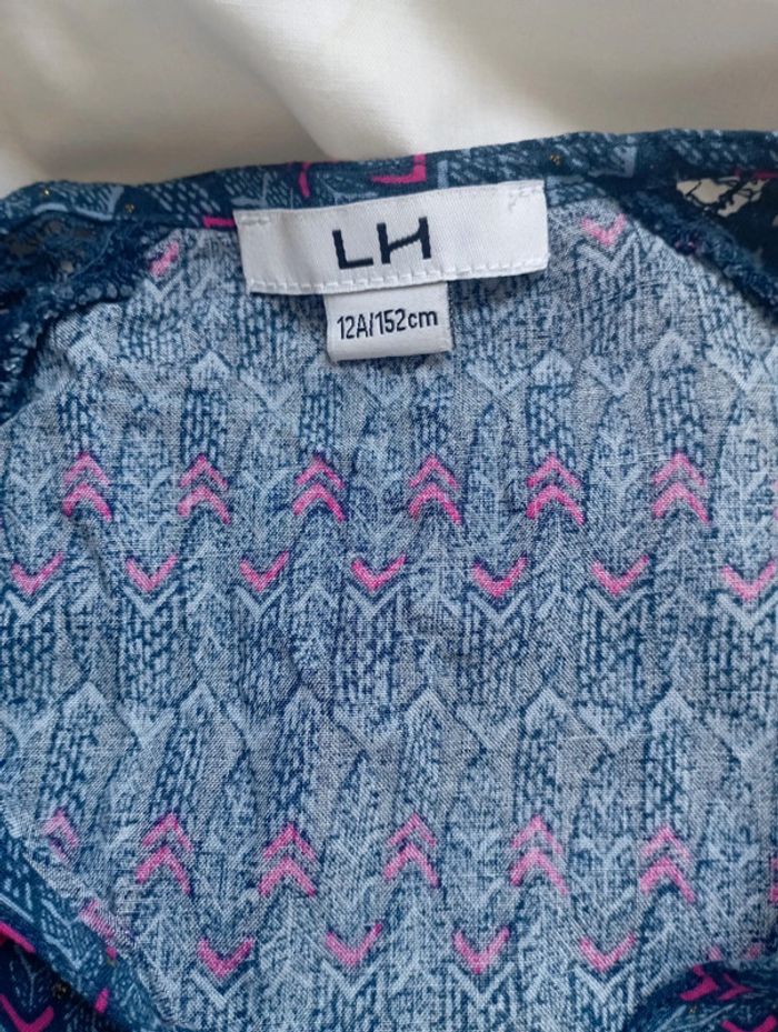 Robe bleue manches courtes la Halle 12 ans 3€ - photo numéro 2