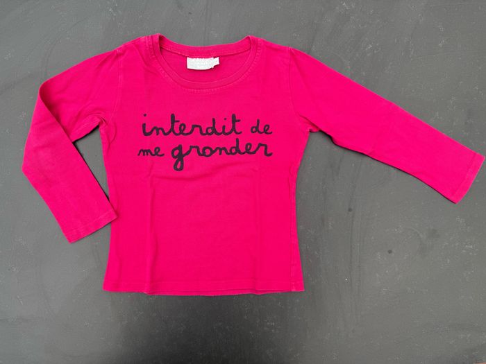 Tee-shirt manches longues rose