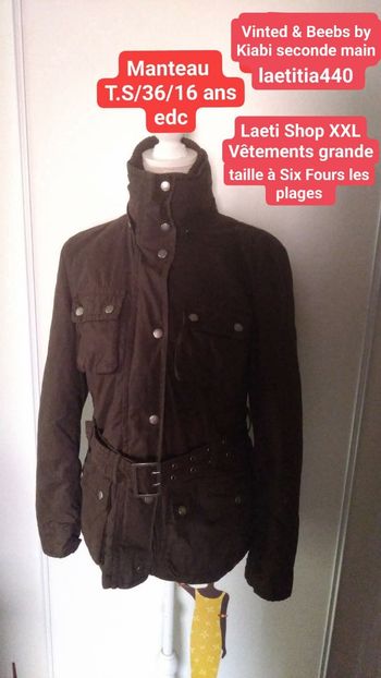 Manteau T..S/16 ans edc