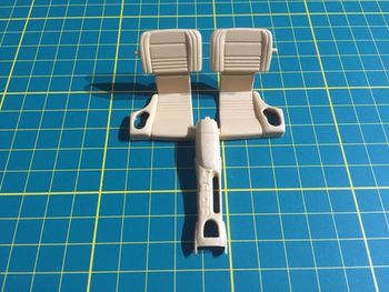 Siège arrière pièce détachée miniature Bburago burago Porsche 996 Turbo 1/18 1/18e 1/18eme #A68