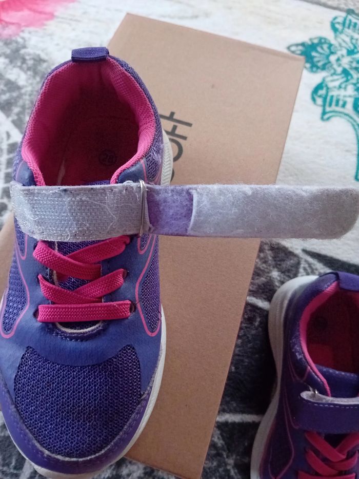 Baskets violettes en taille 28 - photo numéro 4