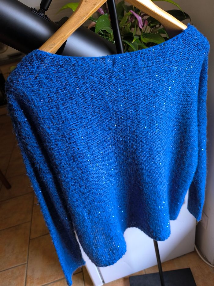 Pull léger bleu - photo numéro 2