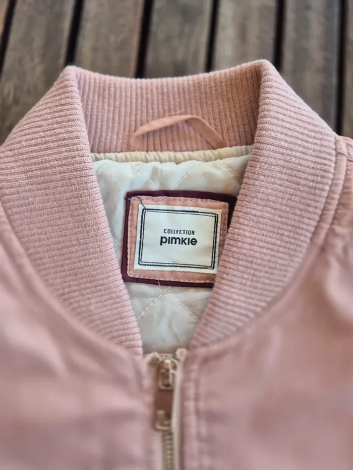 Veste Bomber Pimkie  rose pale T.38 - photo numéro 5