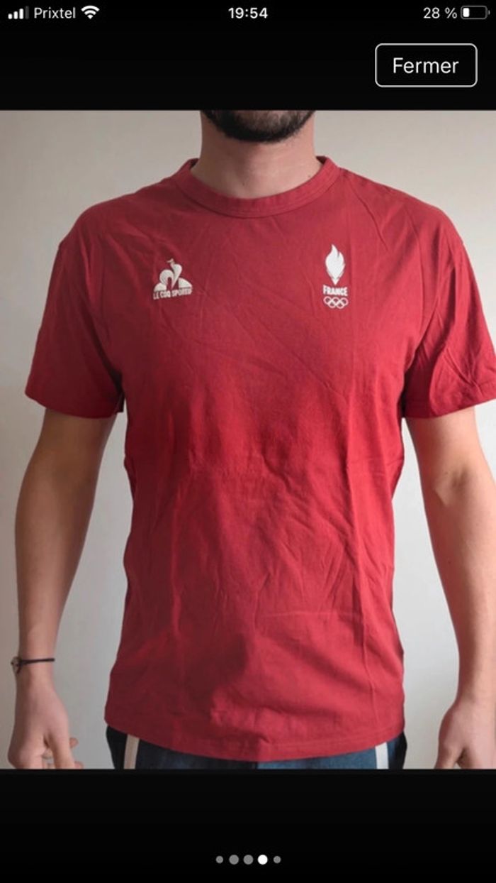 Lot de 4 t-shirt france olympique 2024 Lecoq sportif - photo numéro 8