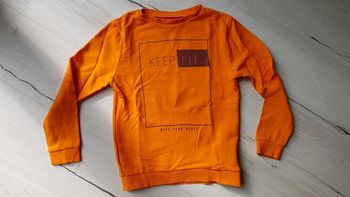 Pull orange neuf kiabi garçon 10ans kiabi
