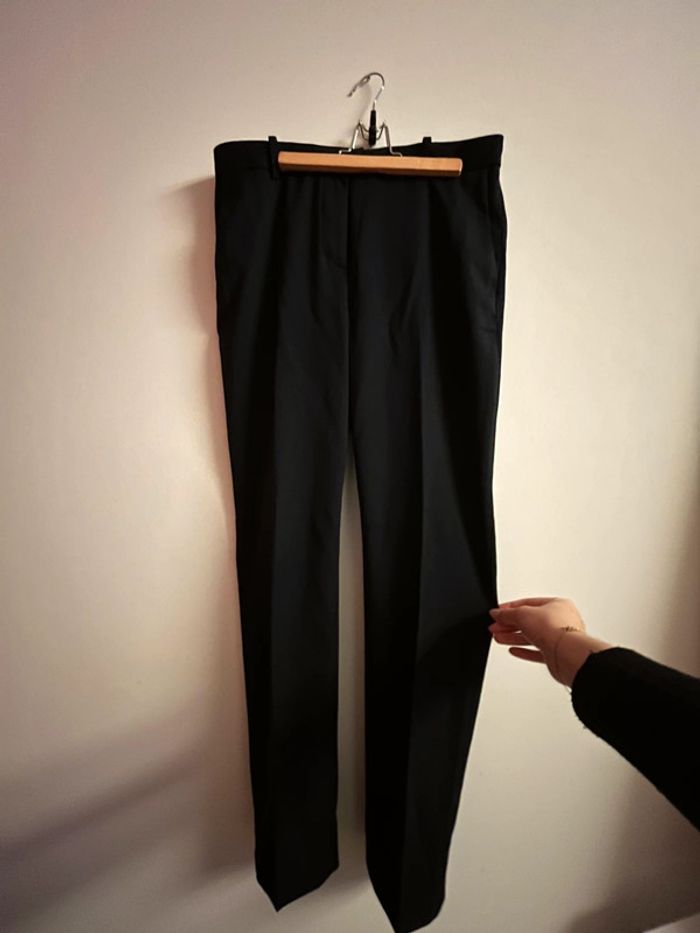Pantalon à pinces bleu marine 40
