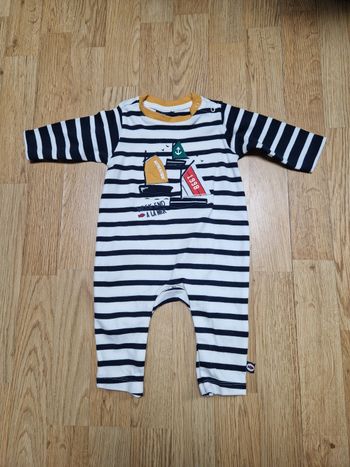 Pyjama marinière 3 mois