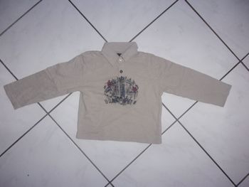 Maillot manches longues garçon style chemise 3 ans