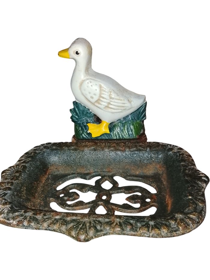 Porte Savon Canard En Fonte