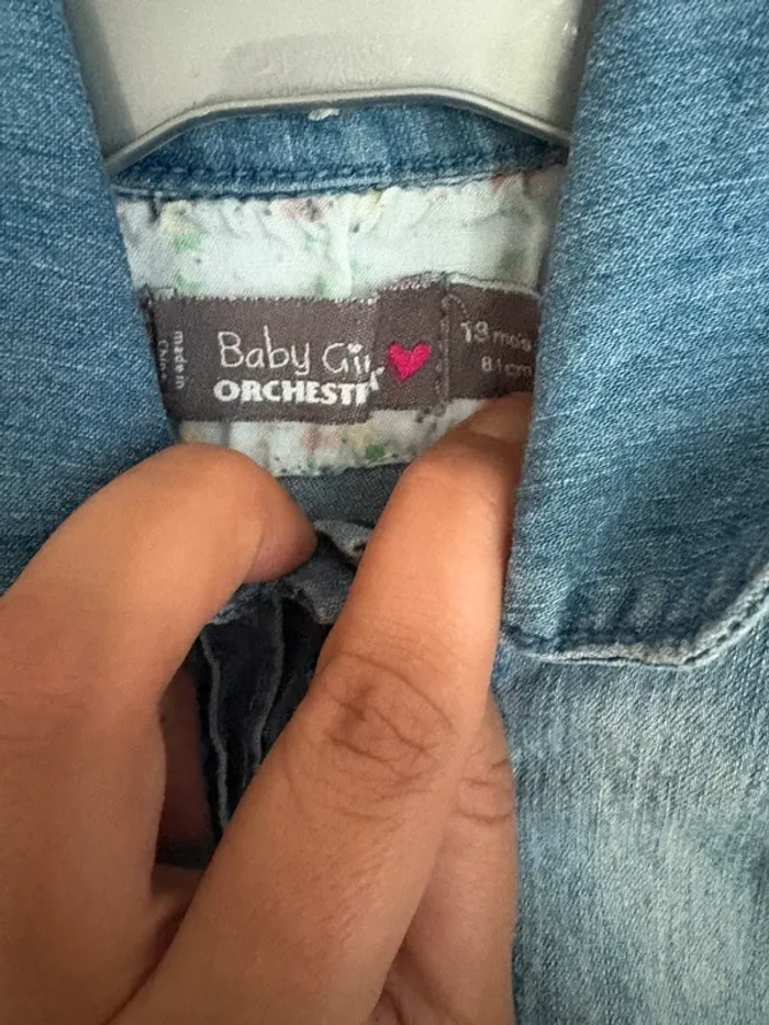 Robe en jean 4 saisons Orchestra Baby Girl – 18 mois - photo numéro 7