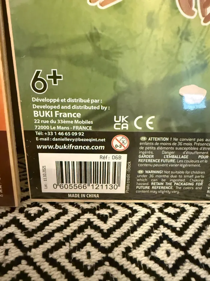 Buki - Lot de deux puzzles Dinosaures en bois 3D à assembler - 6 ans et + - photo numéro 2