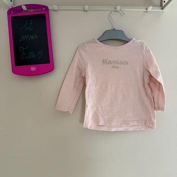 Maillot longues manches rose - T12mois - Kiabi 