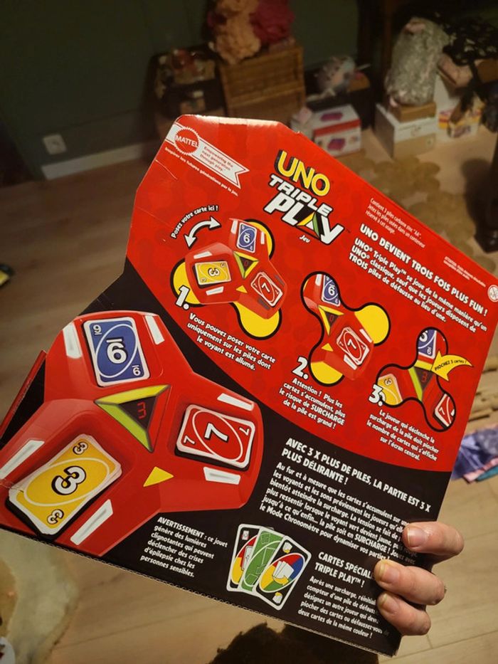 Uno triple play sonore et lumineux mattel games neuf - photo numéro 2