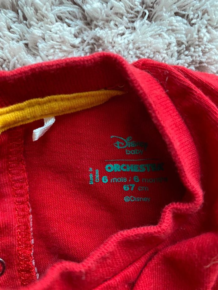 Ensemble pantalon en velours et tee-shirts manches longues Mickey 6 mois - photo numéro 3