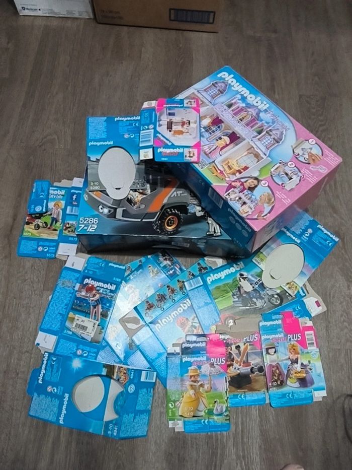 Playmobil boîtes motos princesse top agent