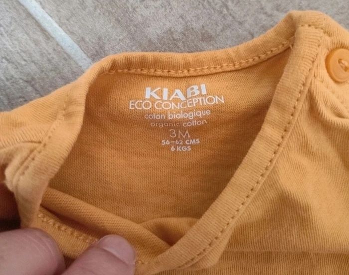 T shirt manches longues Kiabi 3mois - photo numéro 2