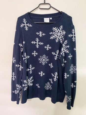 Pull bleu et blanc Junarose taille 44-46