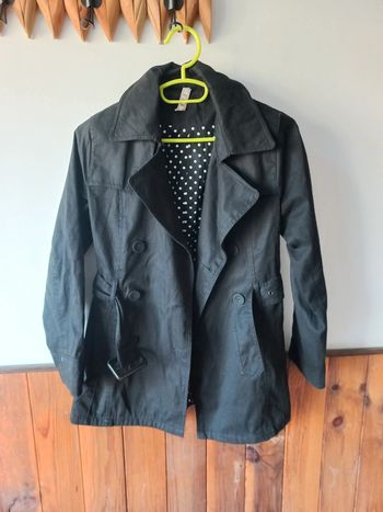 Veste noire avec ceinture