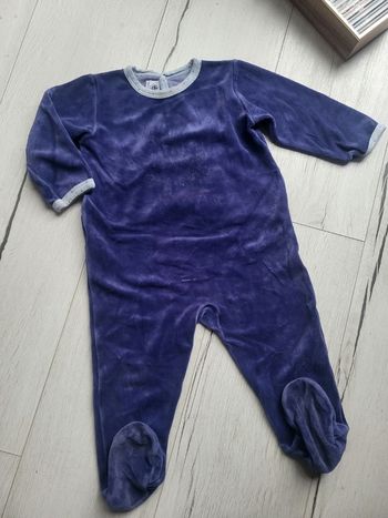 Pyjama velours hiver fille 18mois petit bateau