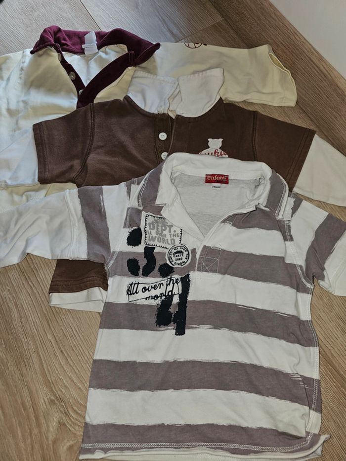 Lot 3 polos garçon 12 mois