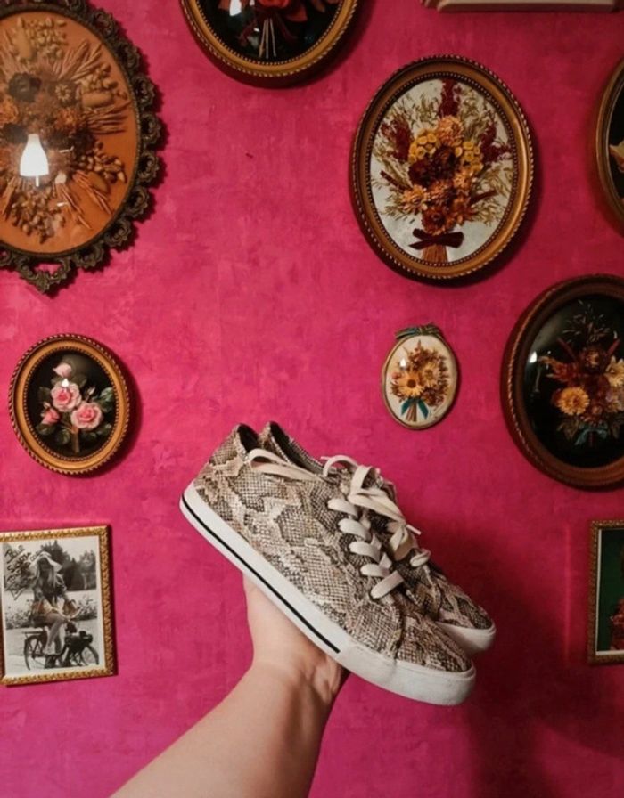 Baskets/sneakers de ville femme motif python Gémo taille 40