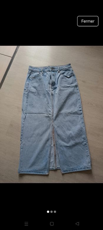 Jupe longue en jean