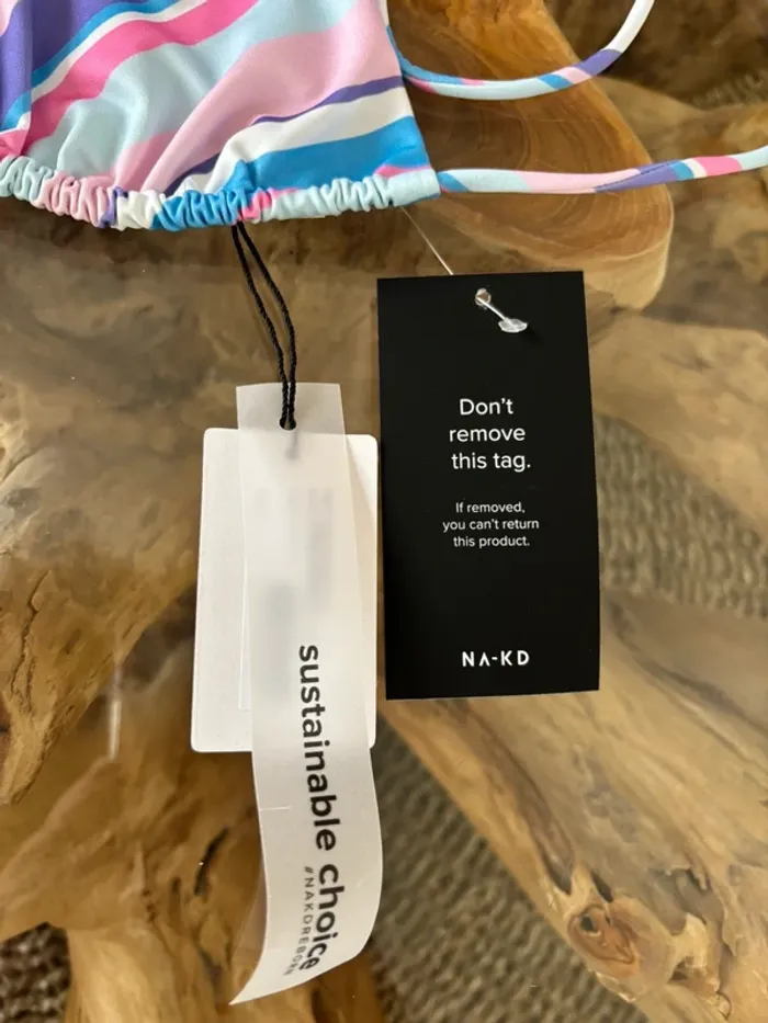 Haut de maillot de bain NA-KD rayures - photo numéro 6