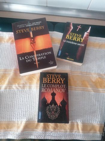 Lot de 3 livre Steve berry