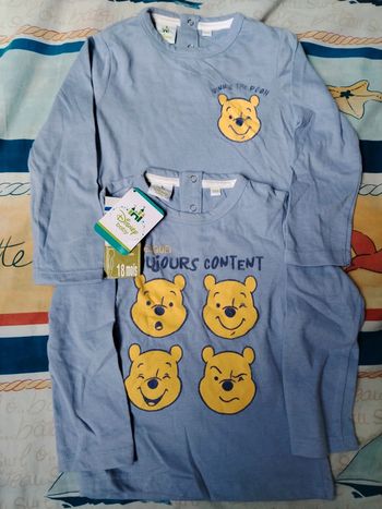Lot de 2 tee shirt manches longues Winnie