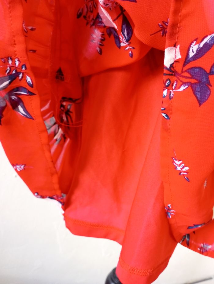 🌸 robe en mousseline, lacée dans le dos, H&M, taille 38 - photo numéro 4