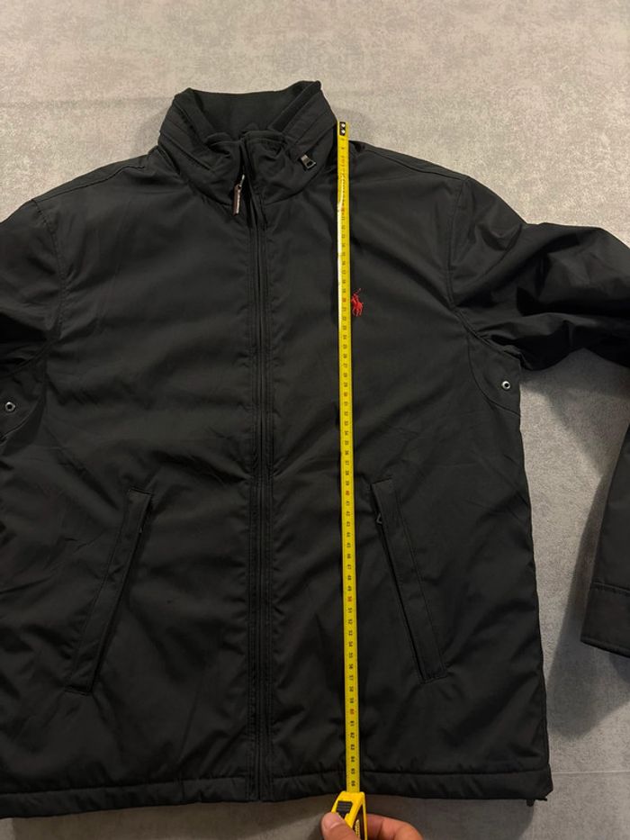Veste mi-saison Y2K Ralph Lauren Noir logo brodé rouge Taille S - photo numéro 13