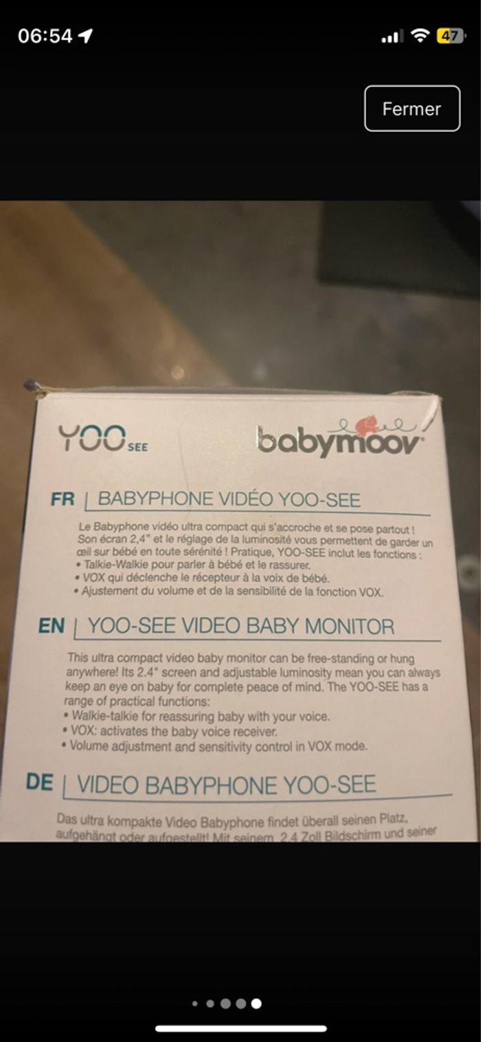 Babyphone avec caméra babymoov - photo numéro 6