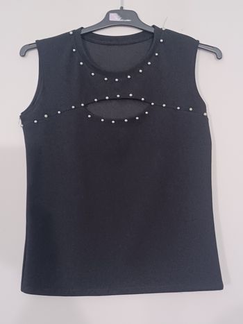 Débardeur beau décolleté Taille unique noir 