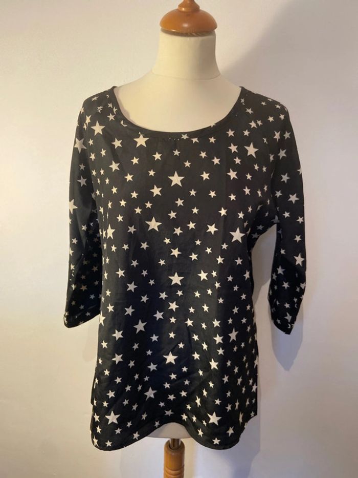 Blouse manches 3/4 femme taille L B&K style