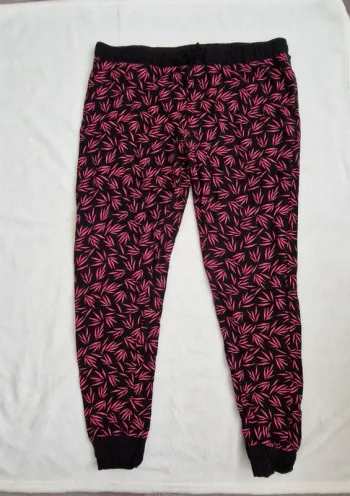 🌿 Pantalon style jogging - Noir et Rose -  Taille M - 9th Avenue 🌿