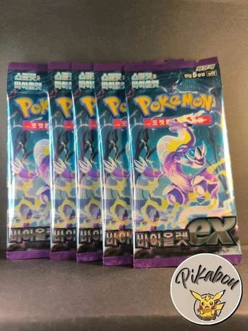  Pokémon Lot de 5 booster SV1V Violet ex scellé
