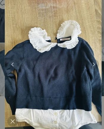 Pull chemise monoprix 6 ans