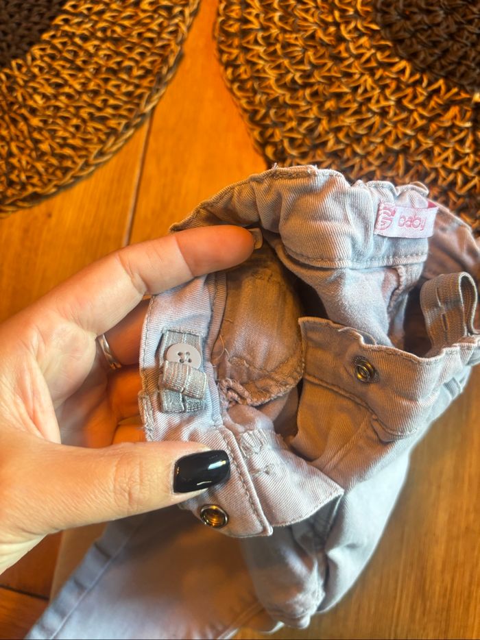 Jean souple coton gris 18m - photo numéro 3